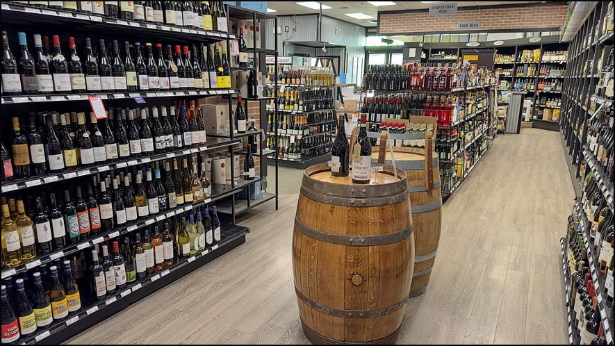 Inside ARC Liquor Guisachan Village in Kelowna
