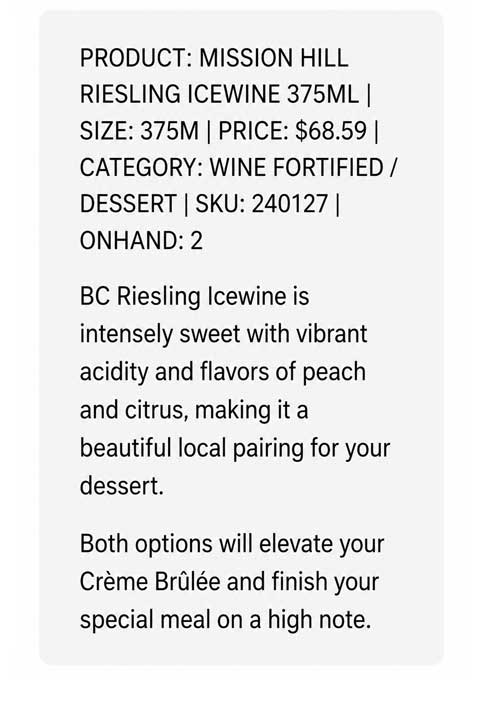 Emily dessert recommendations