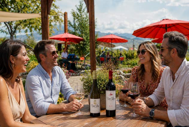 A selection of River Stone Estate Winery wines available at ARC Harvey