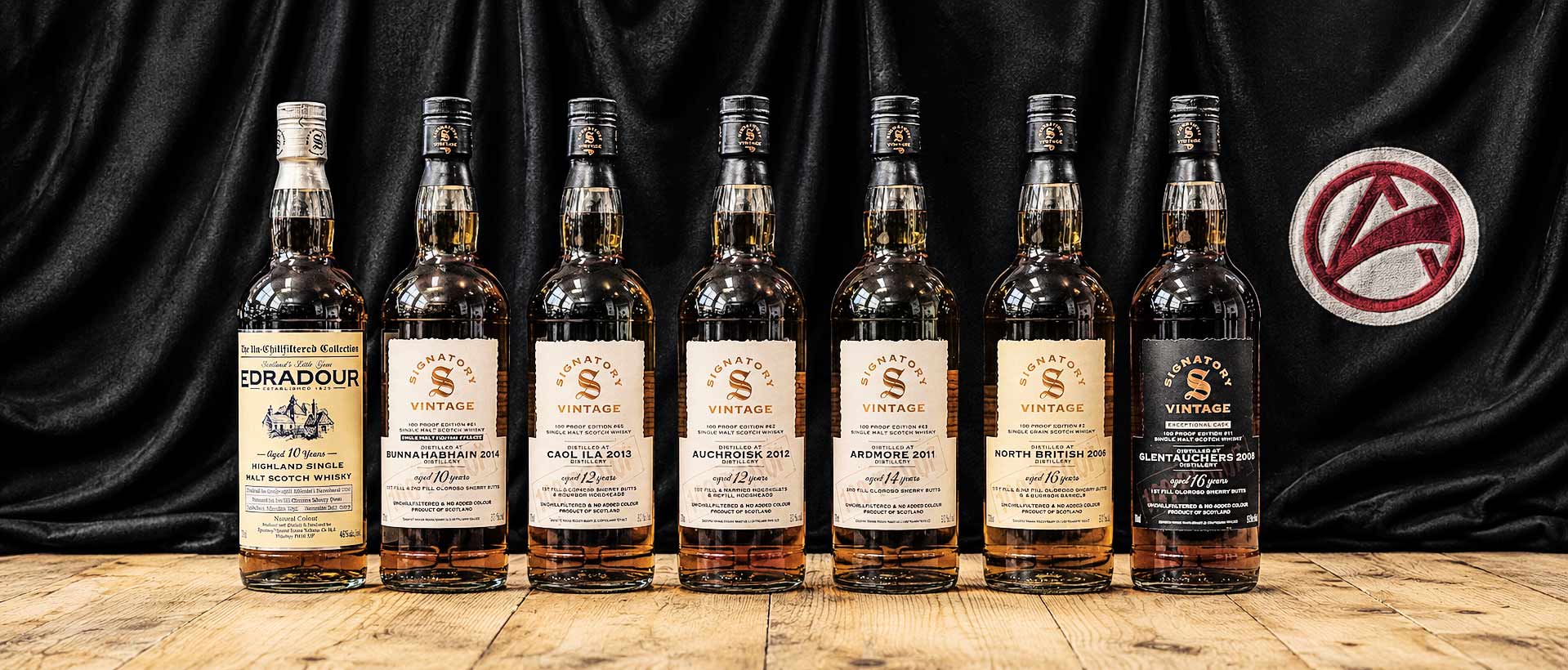 pic of 6 bottles from ARC-Signatory-tasting-event